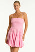 Sea Level Sunset Short Bandeau Dress